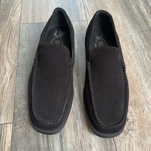 Tod’s Pantofola Quinn Black Suede Loafers
